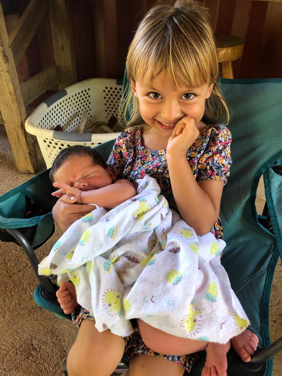 Tonantzin holding Dante
